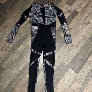 Weissmans Metallic Triangle Unitard
